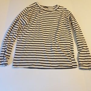 Black And White Striped Top
